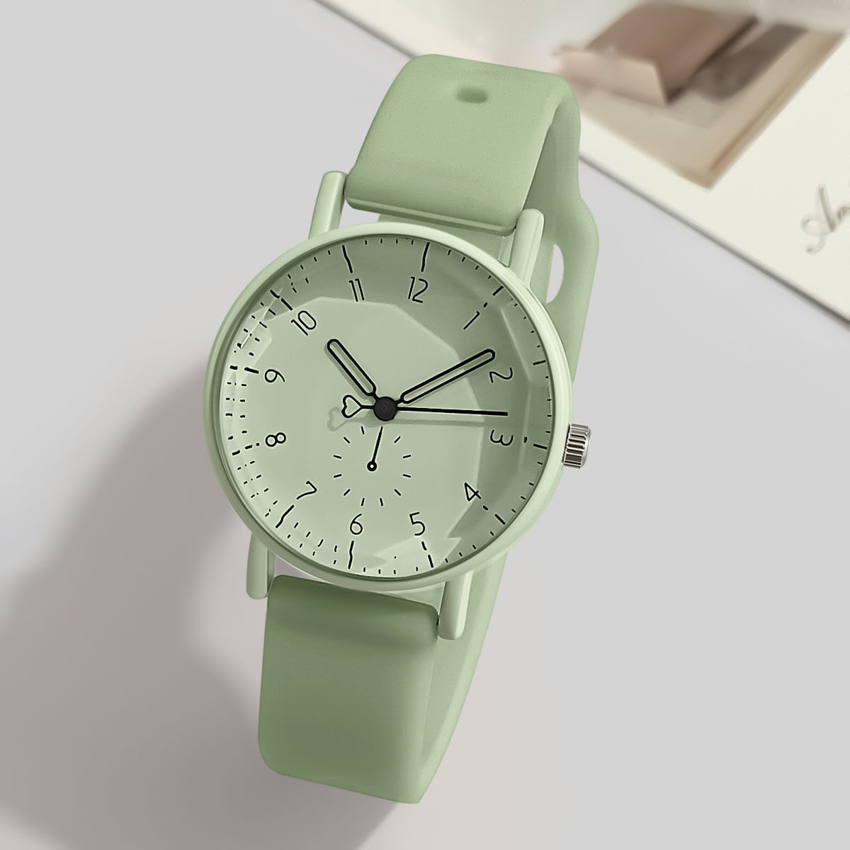 Silicone Band Women - ファッションアラビア文字盤女性クォーツ時計キャンディーカラーシリコンバンド女子学生腕時計