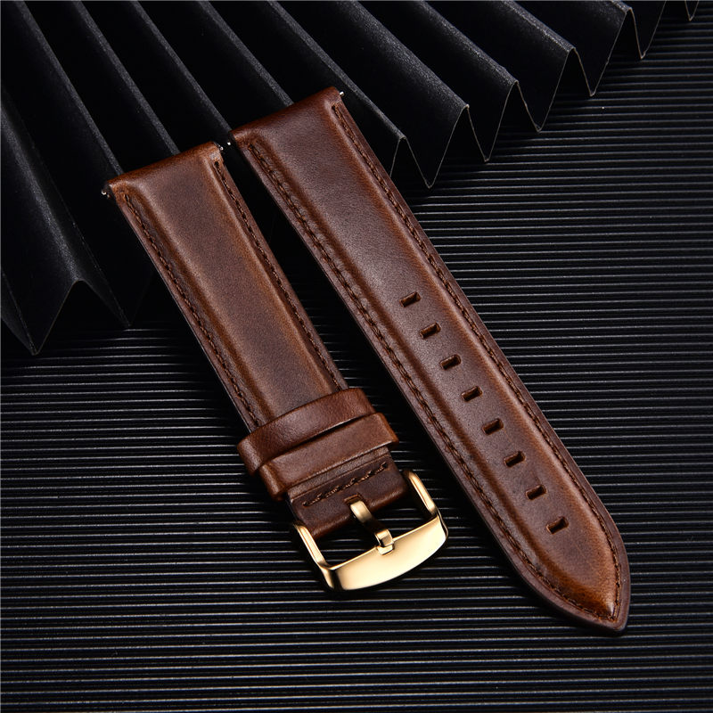 Leather Strap Quick Release - 高品質本革時計ストラップ 18 ミリメートル 20 ミリメートル 22