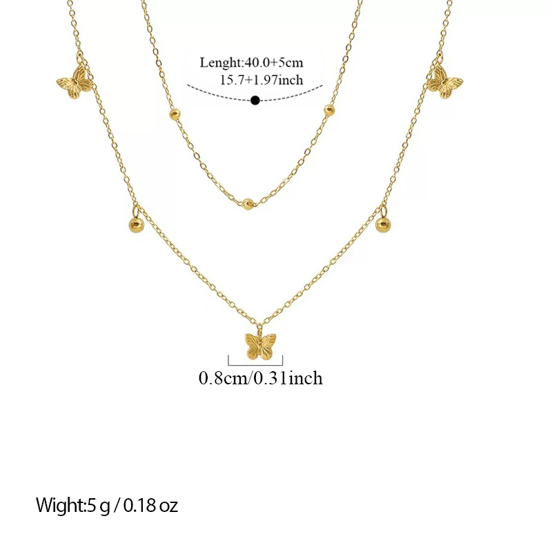 GANEMLY 316L ステンレス鋼ミニマリストかわいい蝶 - Butterfly Clasp Deployant のレビューと価格