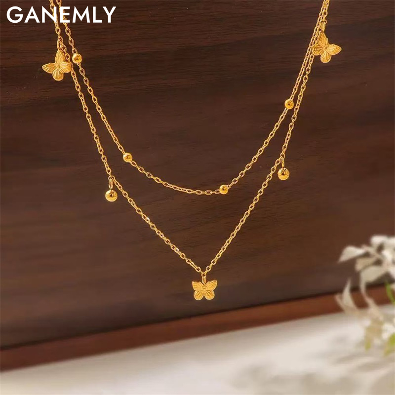 GANEMLY 316L ステンレス鋼ミニマリストかわいい蝶 - Butterfly Clasp Deployant のレビューと価格
