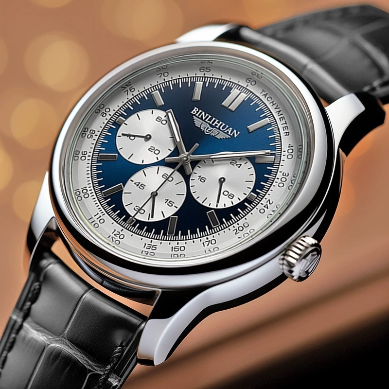 新しいファッション高級男革ビジネス腕時計男性 3 目クォーツ - Patek Philippe Watch Nautilus のレビューと価格