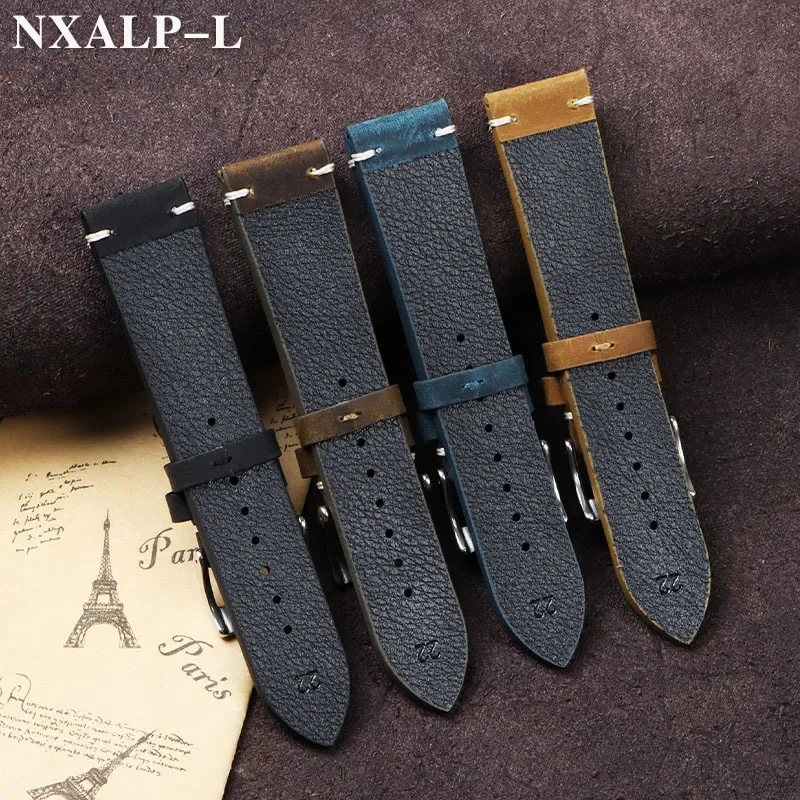 ヴィンテージオイルワックスレザー時計バンド 18 ミリメート - Nato Strap Nylon のレビューと価格