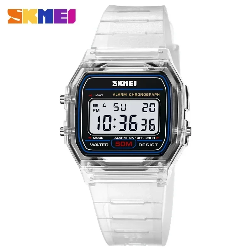 SKMEI 2056 透明 TPU ストラップレディース腕時 - Rubber Strap Diver のレビューと価格