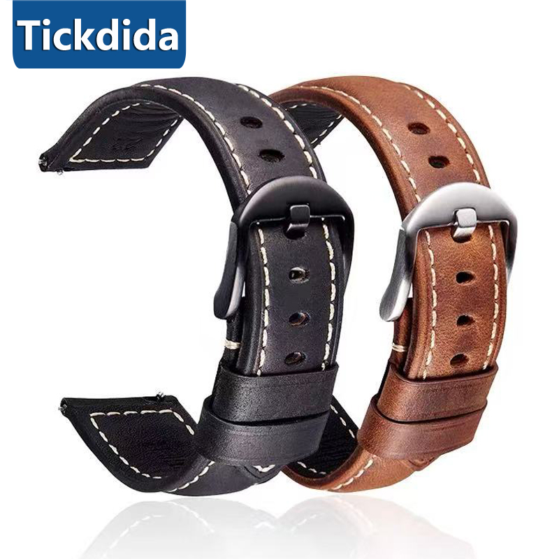 高品質本革ストラップ Huawei Watch GT 6 5 - Leather Strap Quick Release のレビューと価格