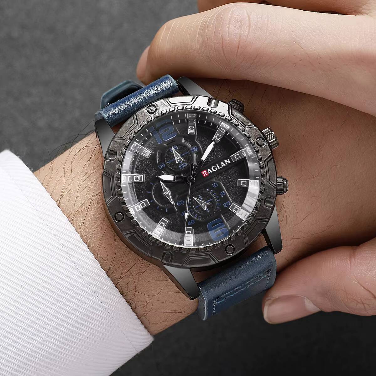 ファッションレザーストラップメンズビジネスウォッチカジュアル - Leather Watch Band Men のレビューと価格