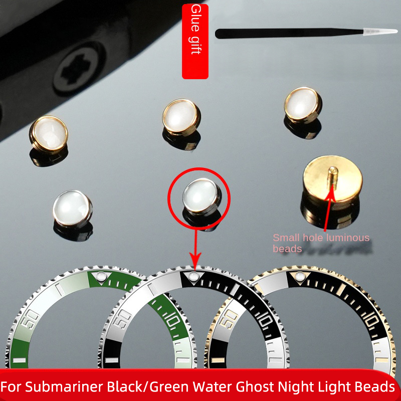 ロレックスサブマリーナ用の発光ビーズ,緑,黒,ウォーターゴー - Rolex Watch Submariner のレビューと価格